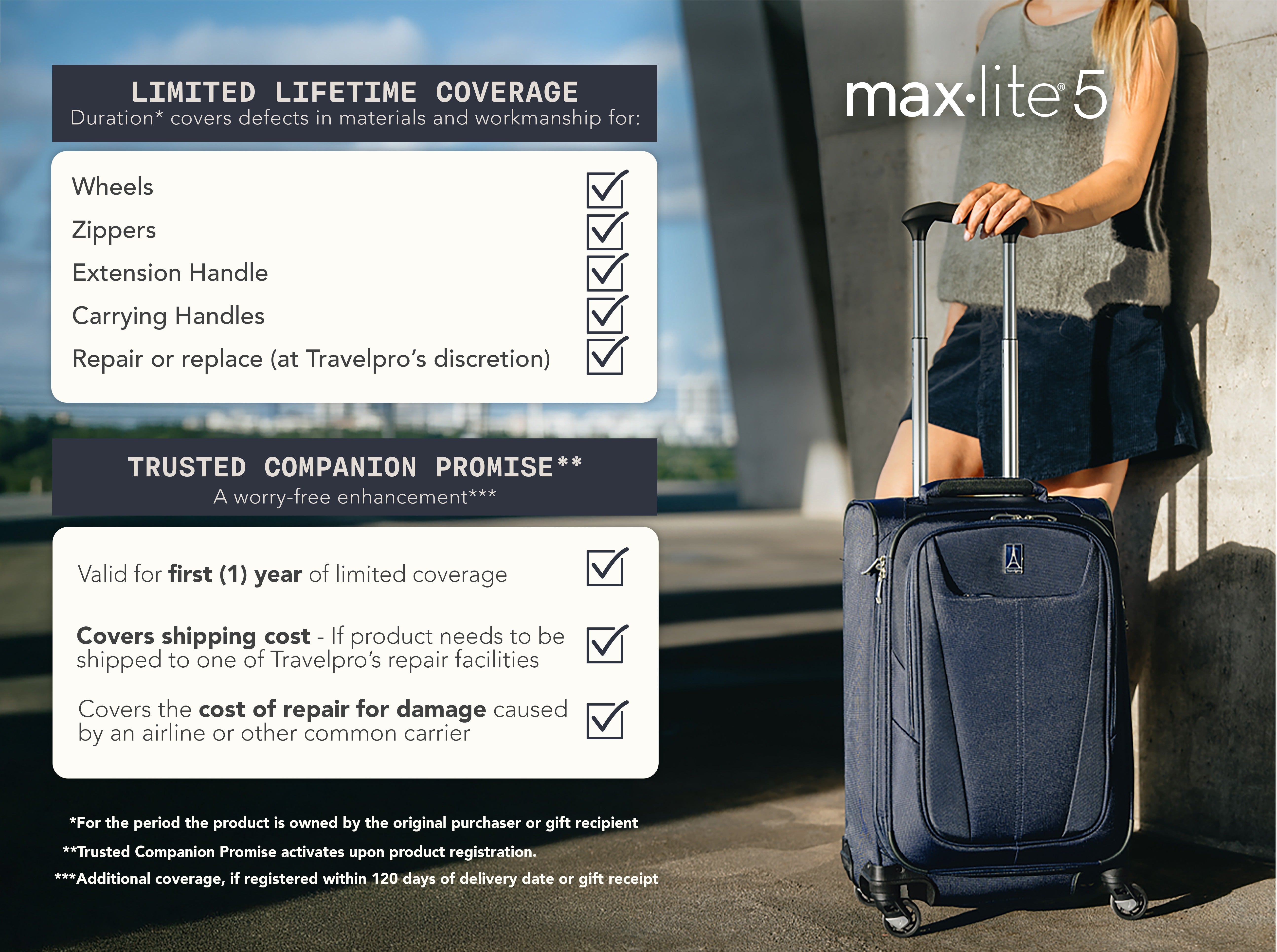 Maxlite® 5 Warranty – Travelpro