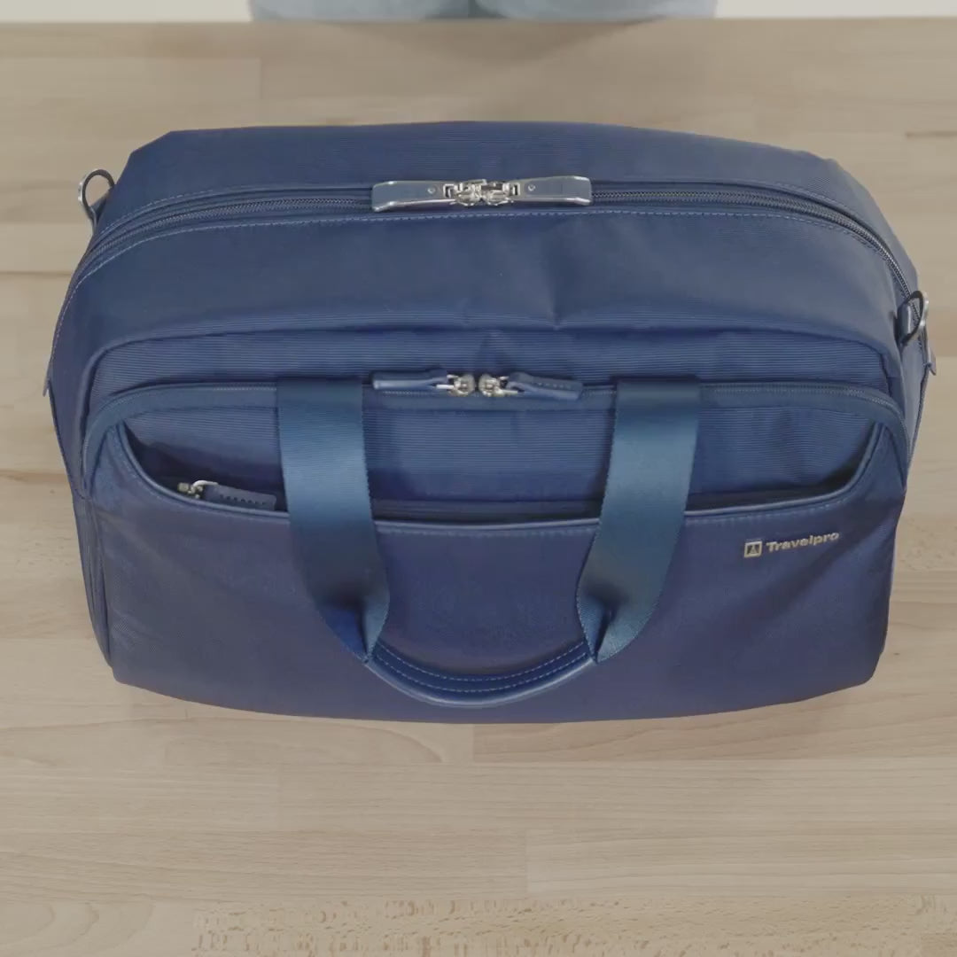 organization video of blue tote