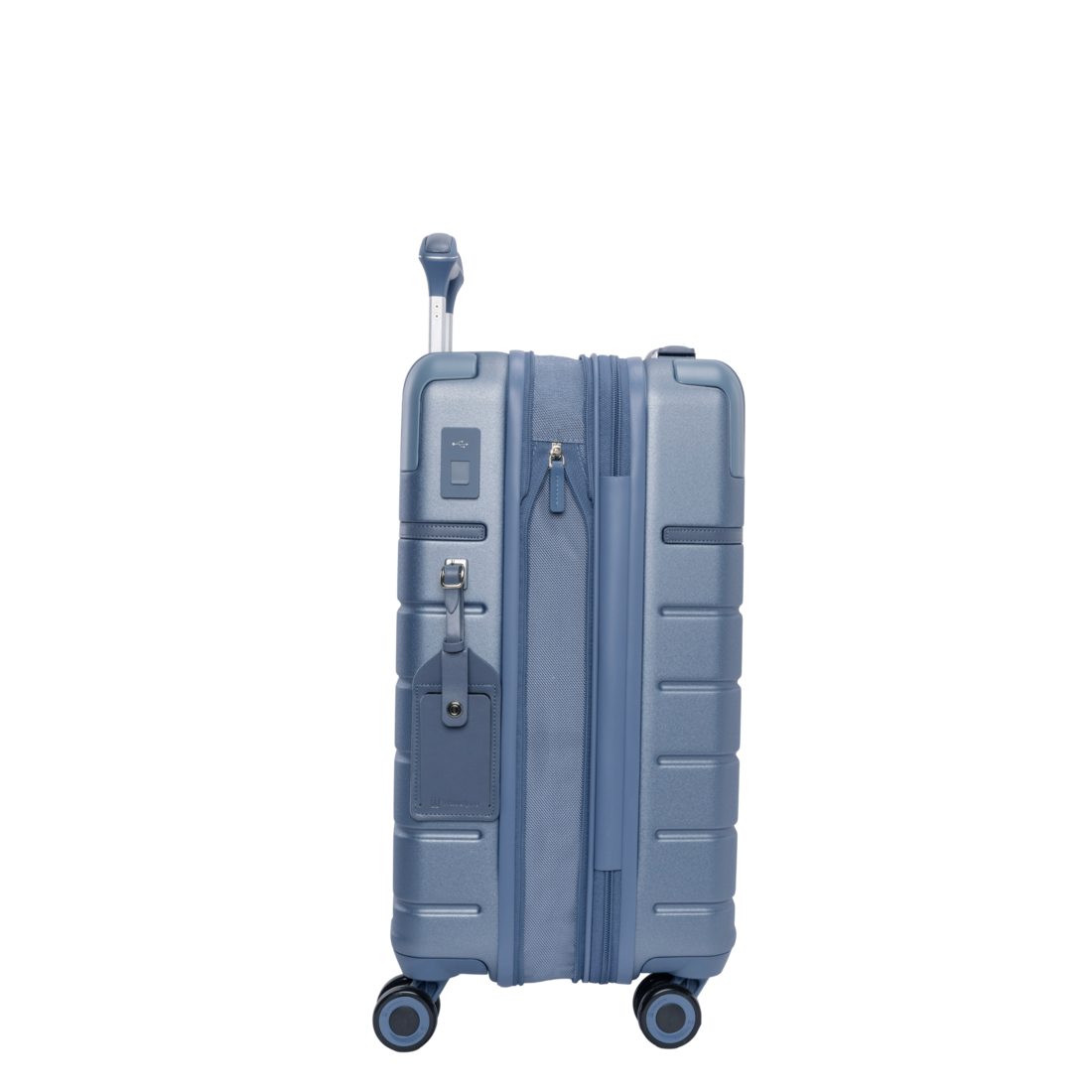 Side view of an expanded Platinum Reserve carry-on