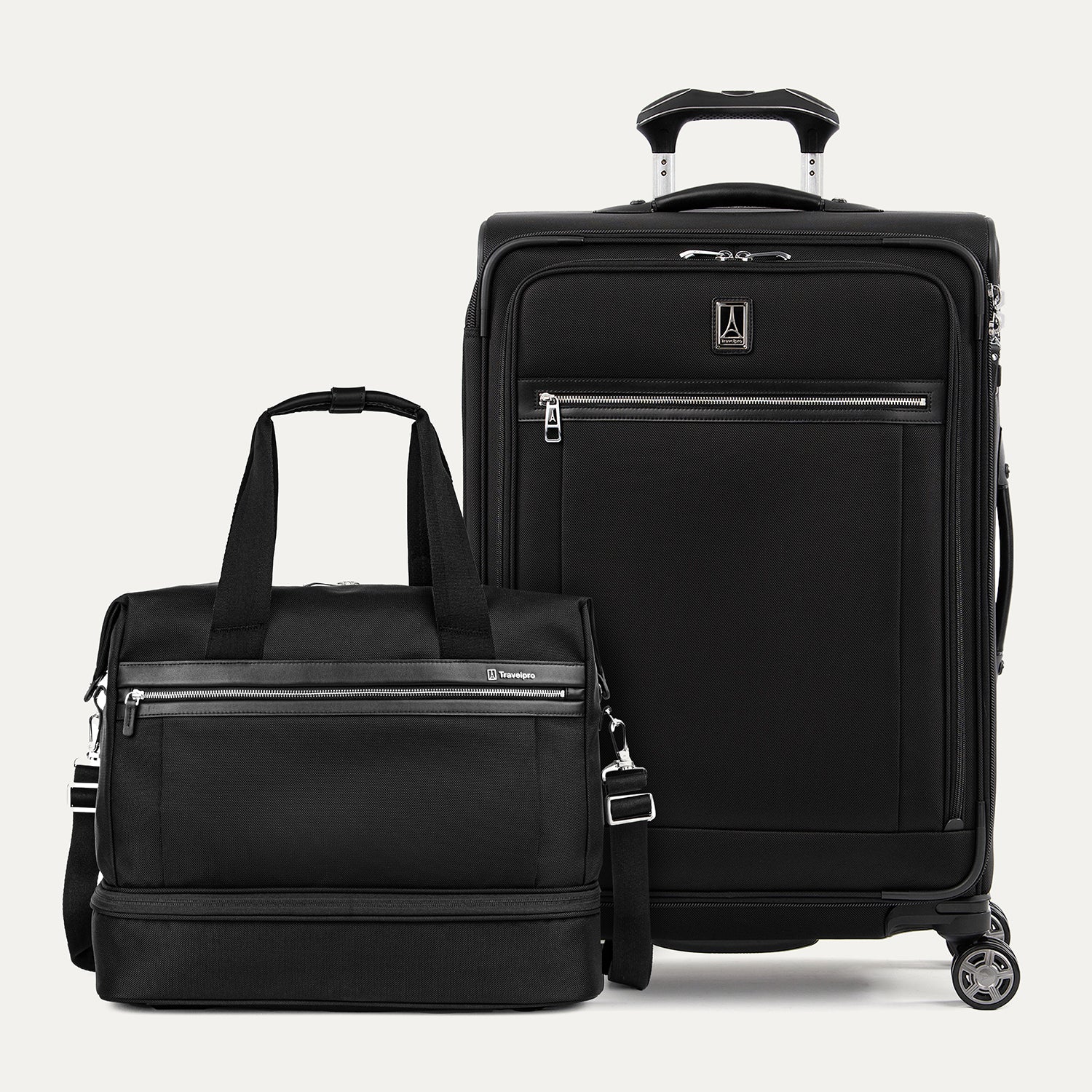Travelproビジネスバッグ ブラック On the Move Soft Weekender & Spinner Set in Black | Travelpro