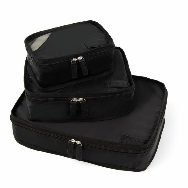  Travelon Set of 4 Soft Packing Organizers, Black, One Size