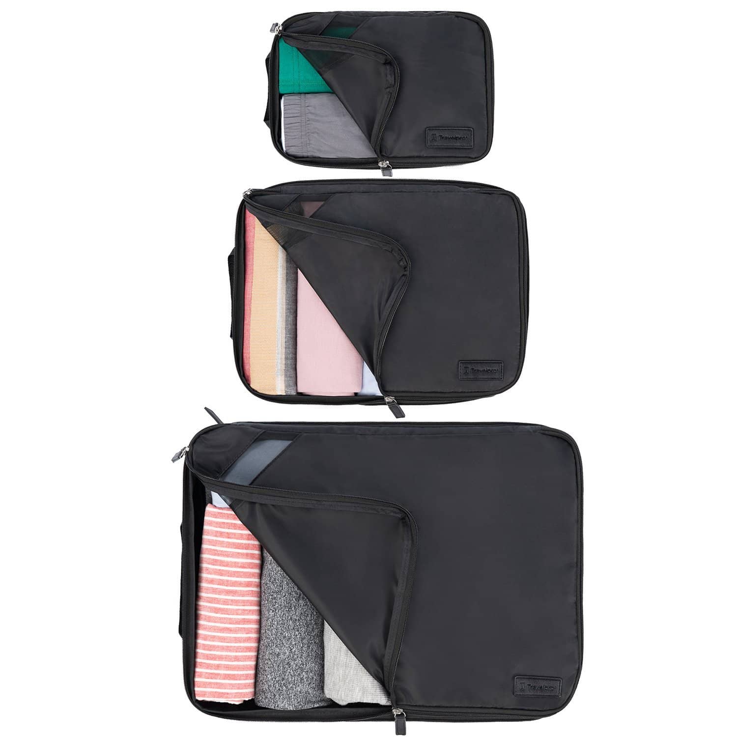 Travelpro® Essentials™ 3 Pack Expandable/Compressible Packing Cube Set