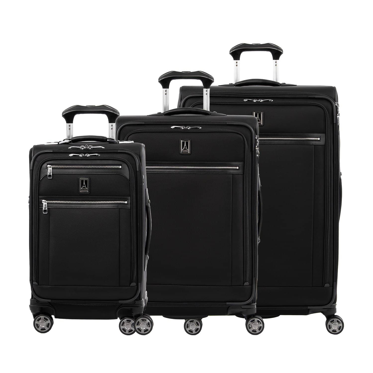 Amazon.com | BAGSMART 3 Piece Luggage Sets PC Suitcase Hardside Luggage  with Spinner Wheels TSA Lock Lightweight Durable Family Travel Suitcases Set  of 3 Piece Carry On Checked (20/24/28 Inch) Black | Carry-Ons