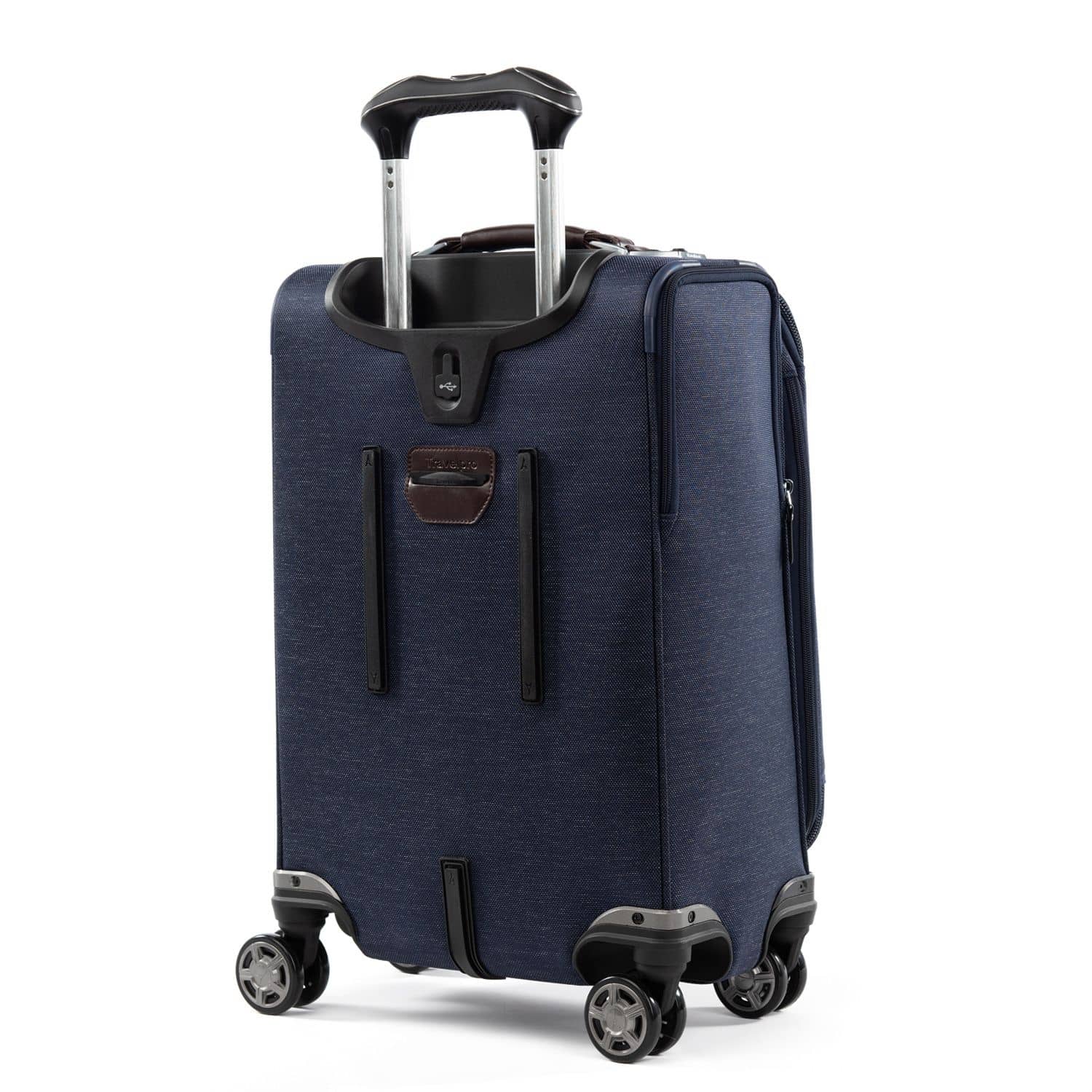 Travelpro Platinum Elite 20” Expandable Business Plus Carry-On Spinner, True Navy